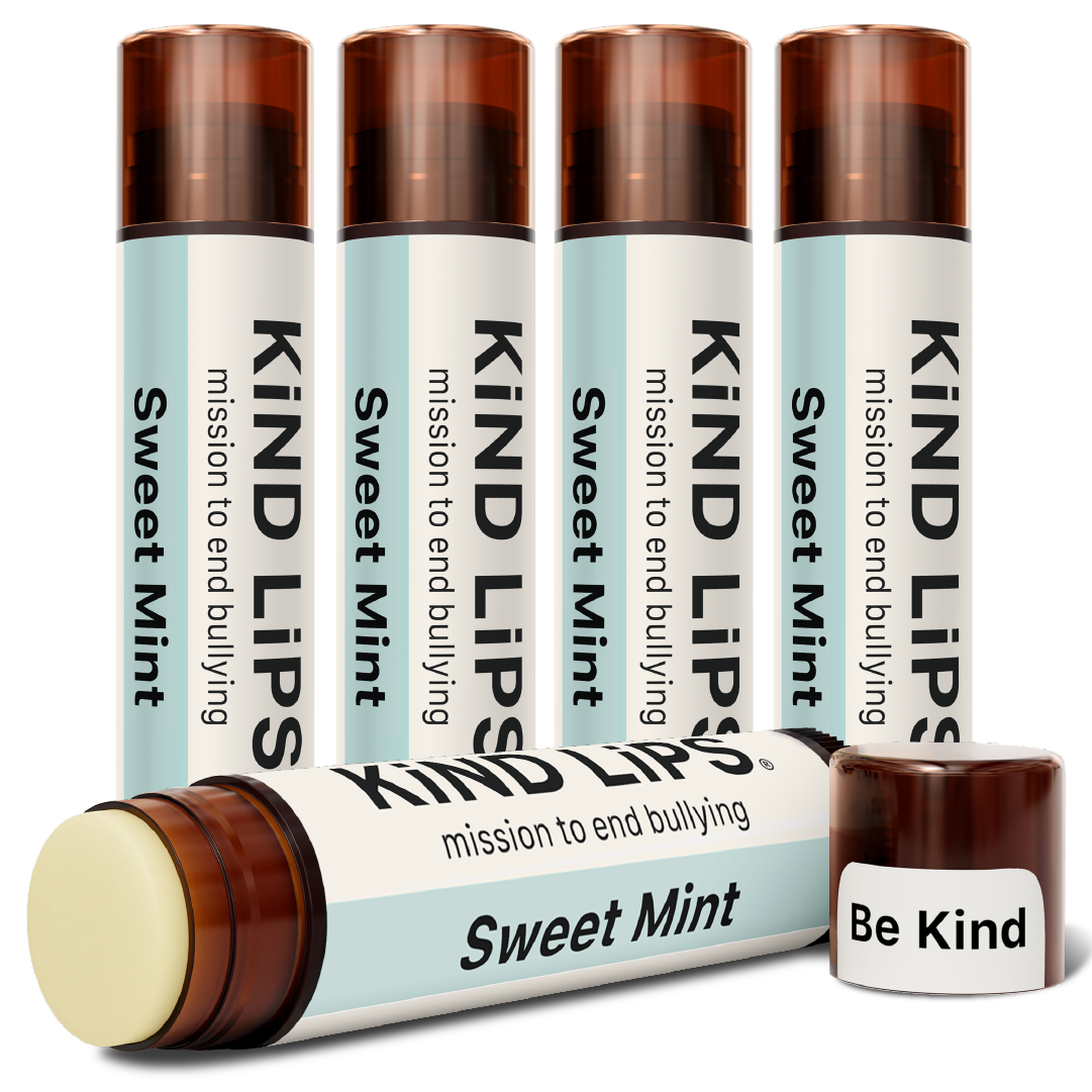 5-pack of Kind Lips sweet mint lip balm