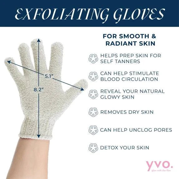 Measurement  and Benefits of Organic Cotton Exfoliating Gloves