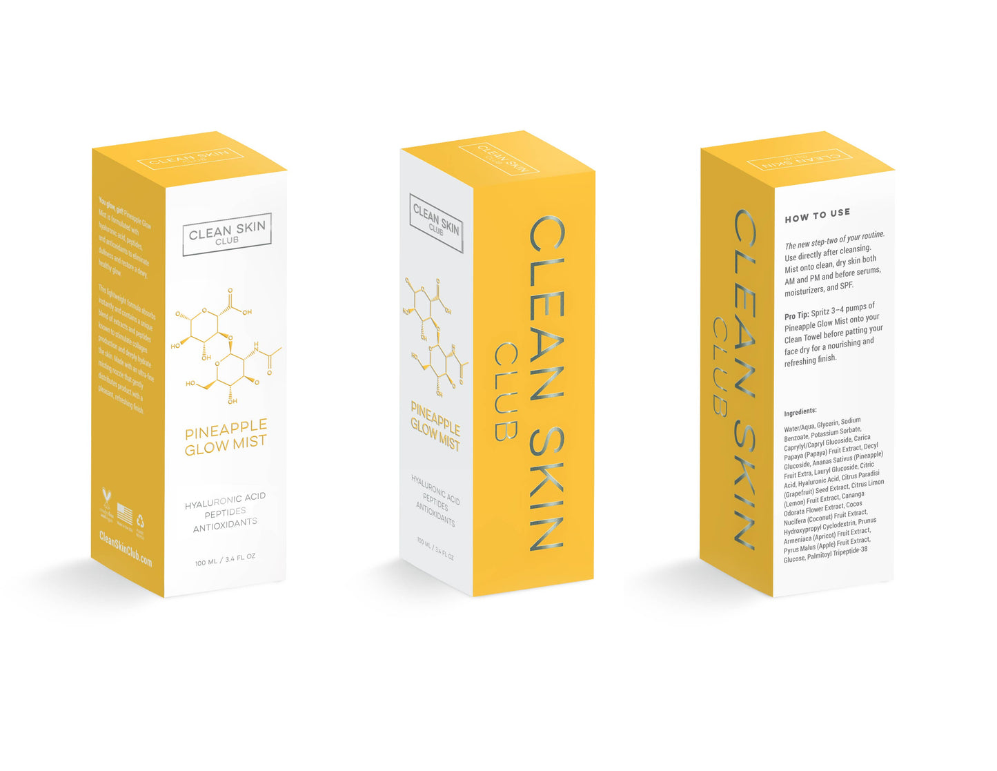 Face Mist | Clean Skin Club | Pineapple Glow Mist