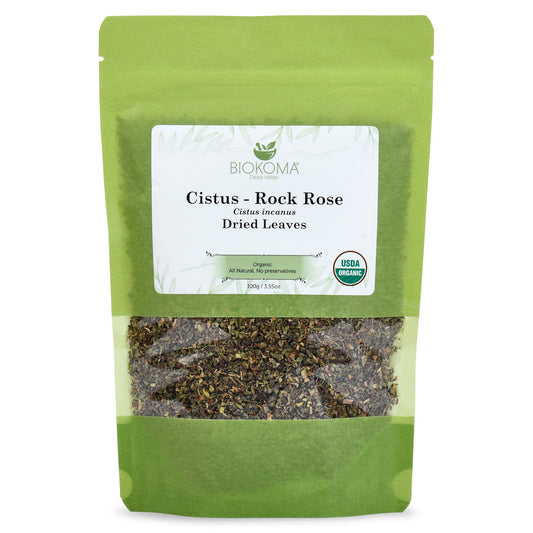 Cistus - Rock Rose (Cistus incanus) Organic Dried Leaves 100g 3.55oz