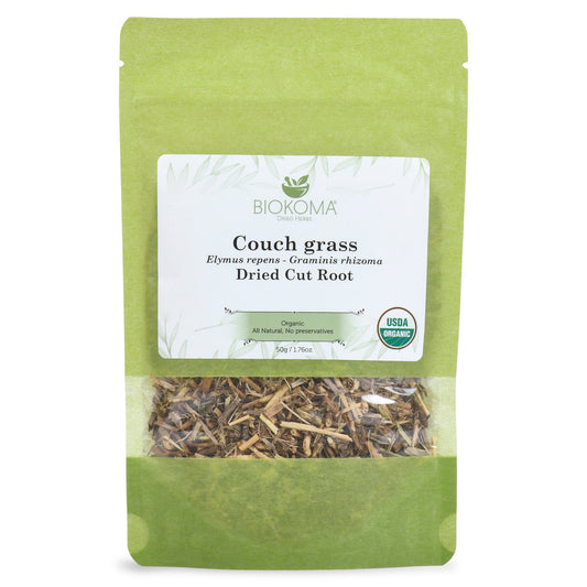 Couch Grass (Elymus repens - Graminis rhizoma) Organic Dried Cut Root 50g 1.76oz