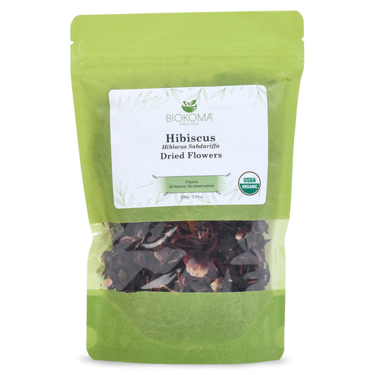 Hibiscus (Hibiscus Sabdariffa) Organic Dried Flowers 100g 3.55oz