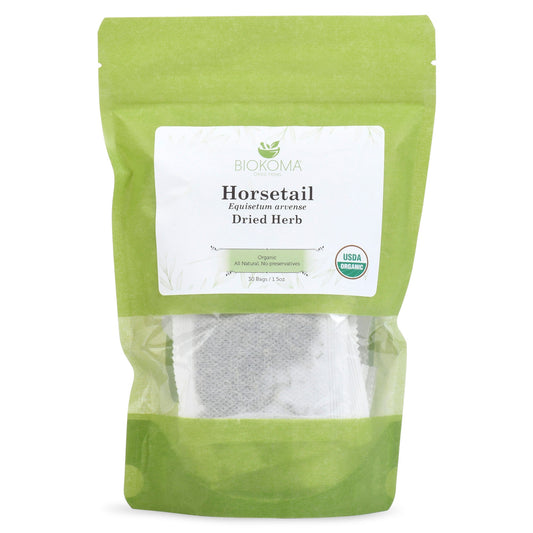 Horsetail (Equisetum arvense) Organic Dried Leaves 30 Tea Bags 1.5oz