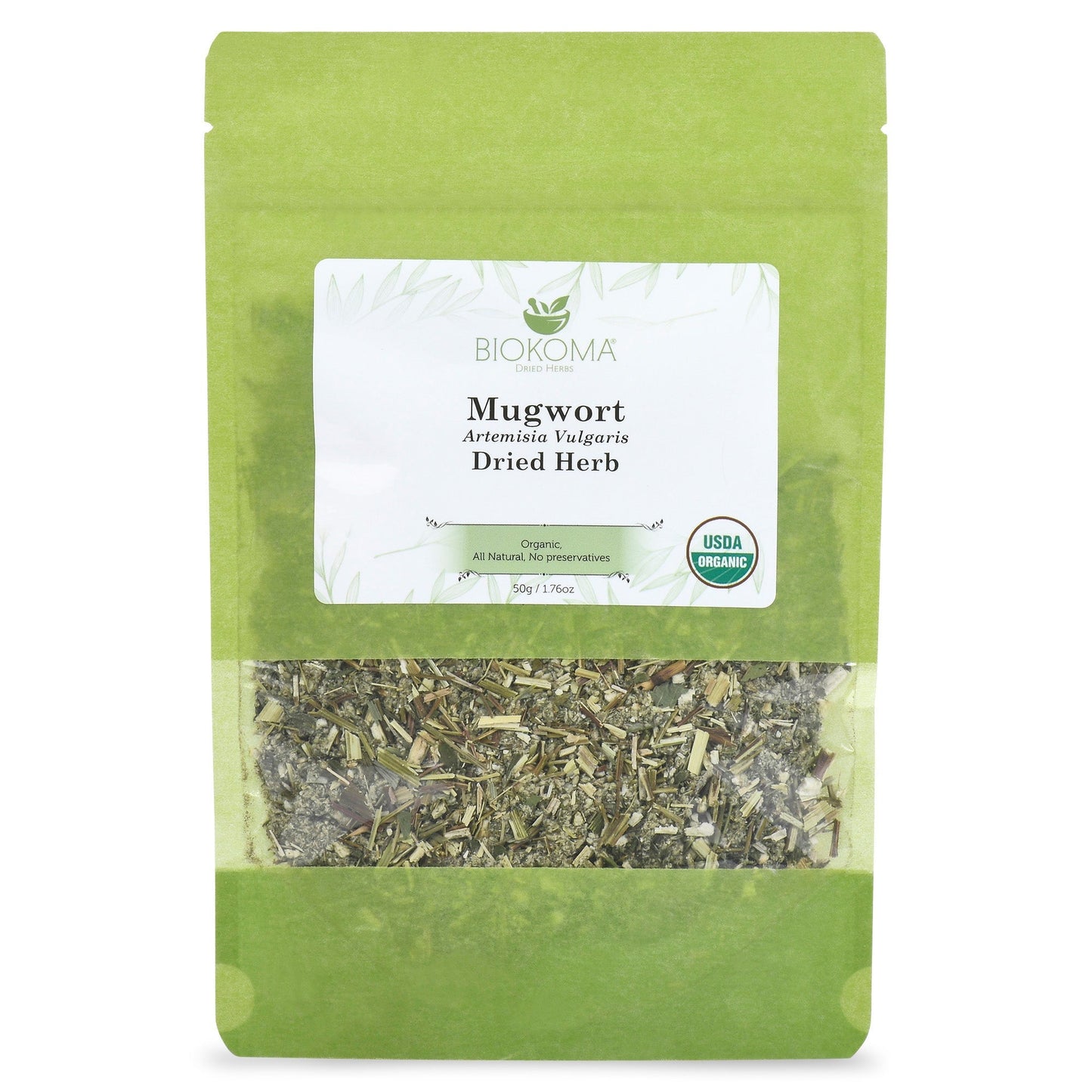 Mugwort (Artemisia vulgaris) Organic Dried Herb 50g 1.76oz