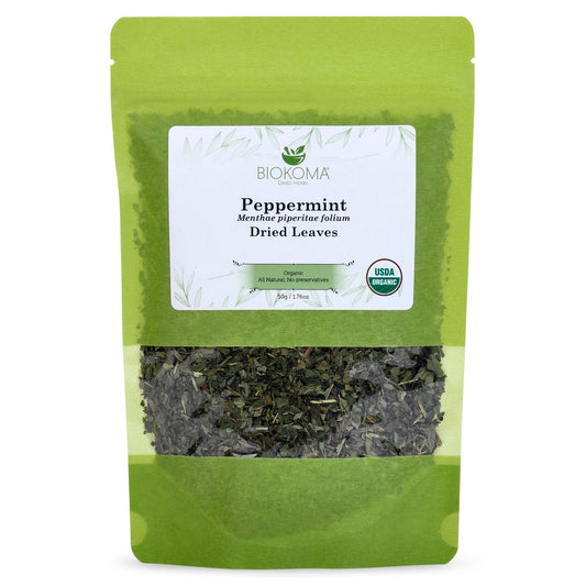 Peppermint (Menthae piperitae folium) Organic Dried Leaves 50g 1.76oz