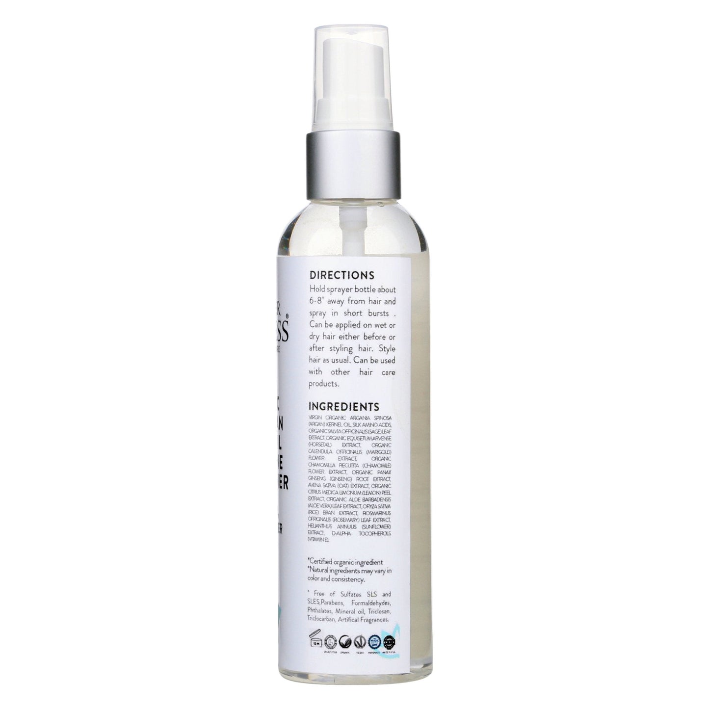 Organic Moroccan Argan Oil Hair Shine Spray