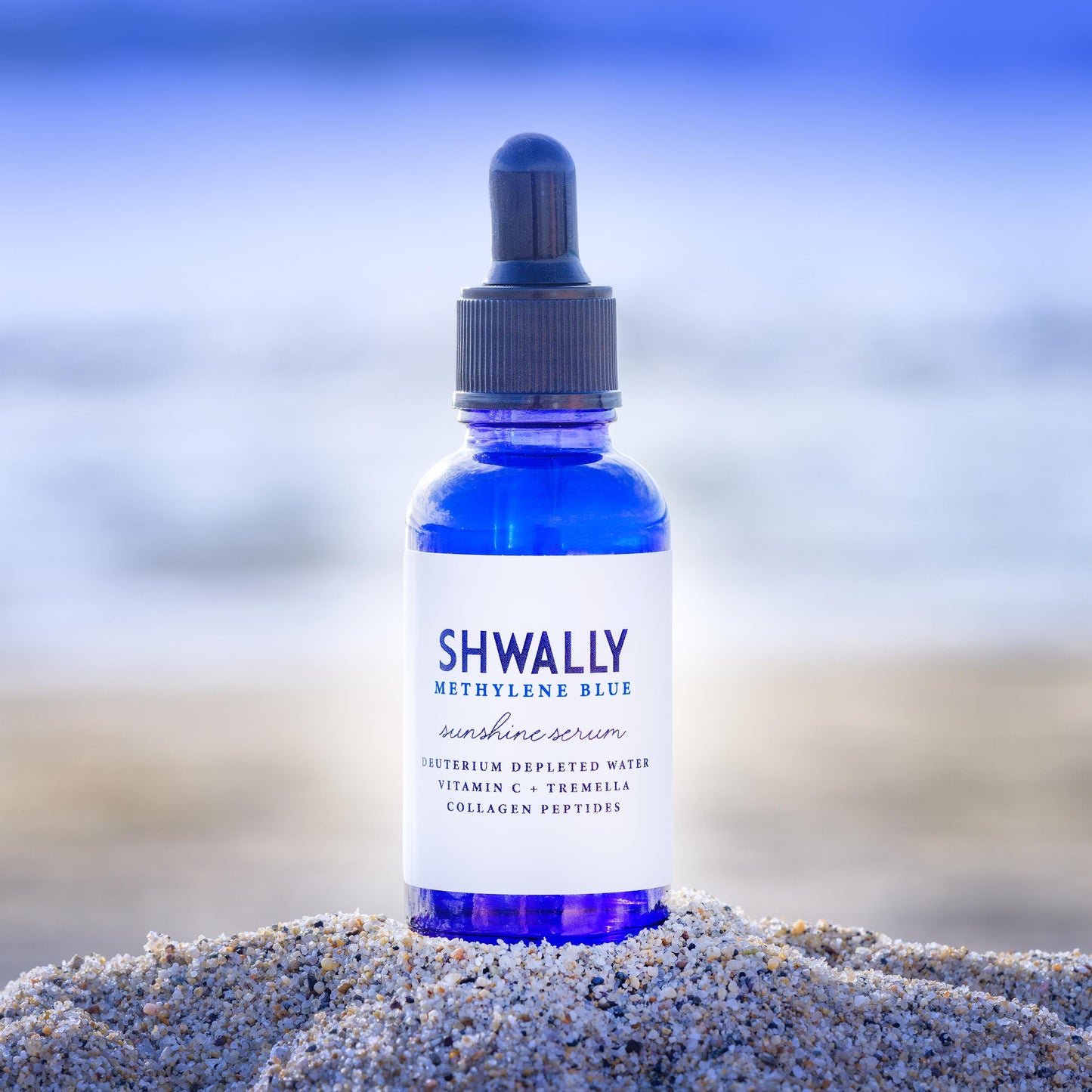 NEW Shwally Methylene Blue Daily Sunshine Serum + Copper Peptides Option