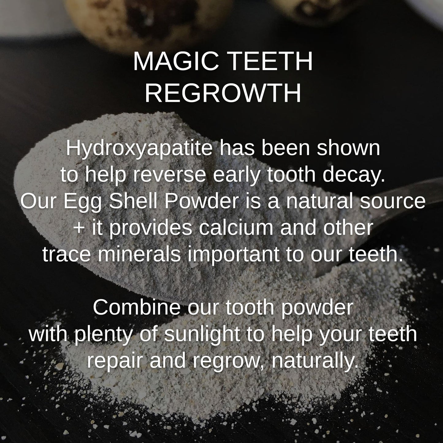 Shwally Magical Hydroxyapatite Cattle Bone & Egg Shell Tooth Powder