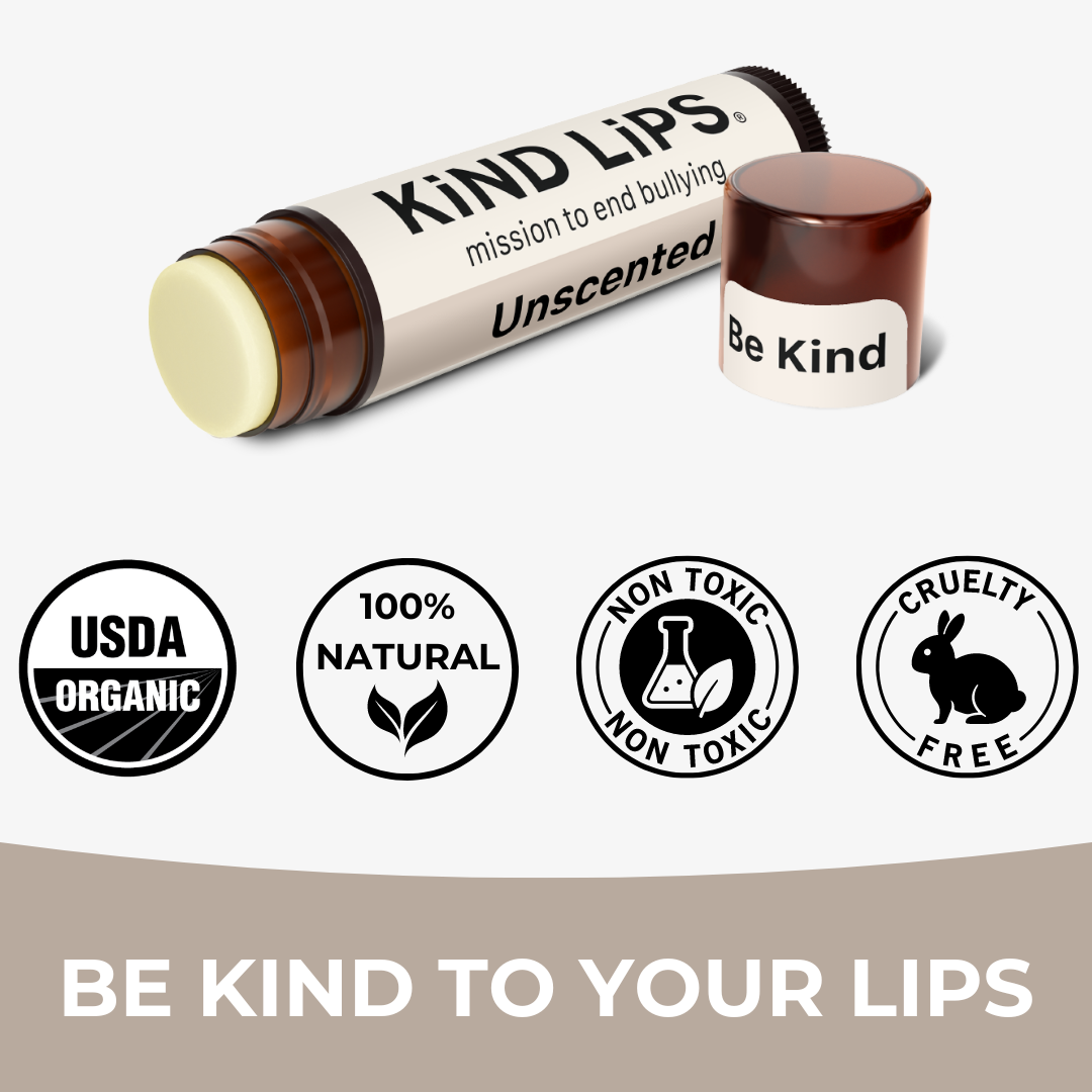 Unscented lip balm is organic, cruelty free, and non-toxic